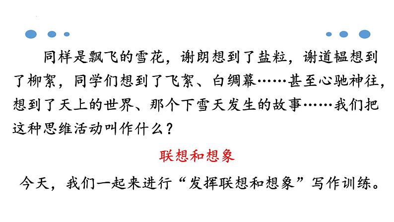 统编版（2024）七年级语文上册第六单元写作 发挥联想与想象课件03