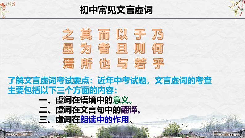 25届中考语文文言文阅读技巧阅读考点3— 虚词用法及意义（课件）第2页