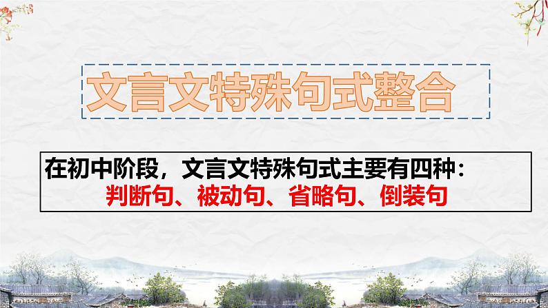 25届中考语文文言文阅读技巧阅读考点5—特殊句式（课件）第2页