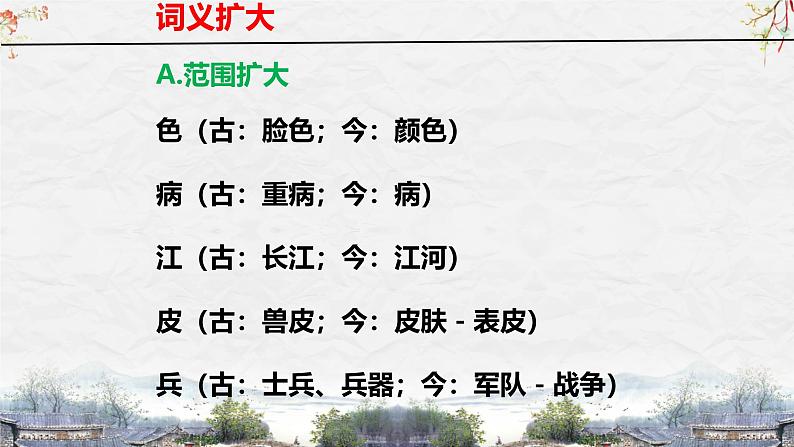 25届中考语文文言文阅读技巧阅读考点9—古今异义（课件）05