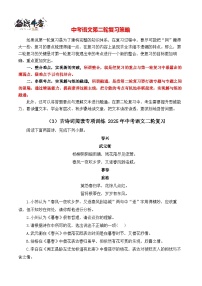 古诗词阅读专项训练03- 2025年中考语文二轮复习之古诗词阅读专项训练（含解析）