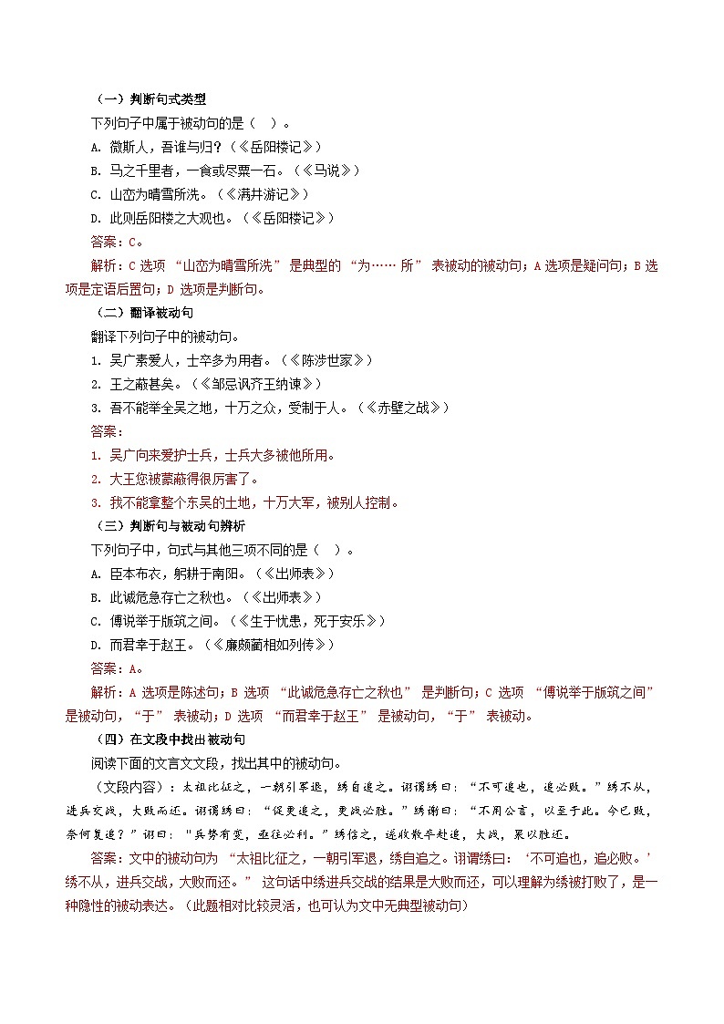 考点10 被动句（解析版）第3页