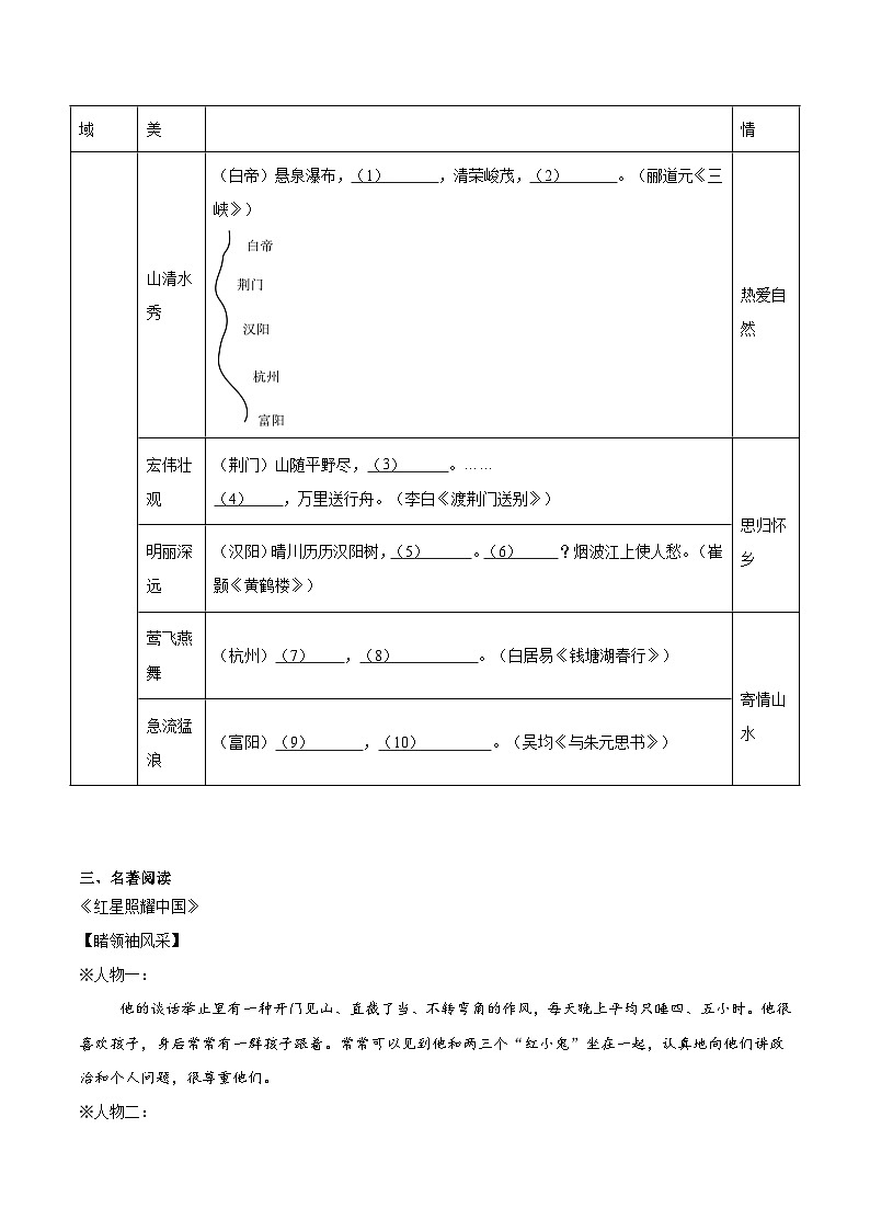 考前检测小卷（二）（附答案） 2024—2025学年八年级语文上册期中测试小卷（浙江版）第2页
