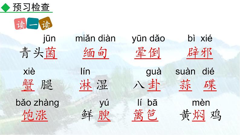 统编版（2024）八年级语文上册17昆明的雨第一课时课件第6页