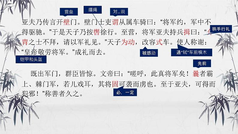 统编版（2024）八年级语文上册25周亚夫军细柳课件（同课异构四）第7页