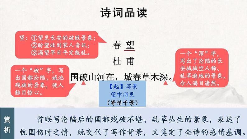 统编版（2024）八年级语文上册26诗词五首-春望课件（同课异构三）第8页