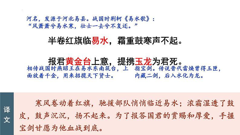 统编版（2024）八年级语文上册26诗词五首-雁门太守行课件（同课异构二）第8页