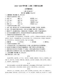 四川省成都市树德中学2024-2025学年九年级上学期期中语文试题