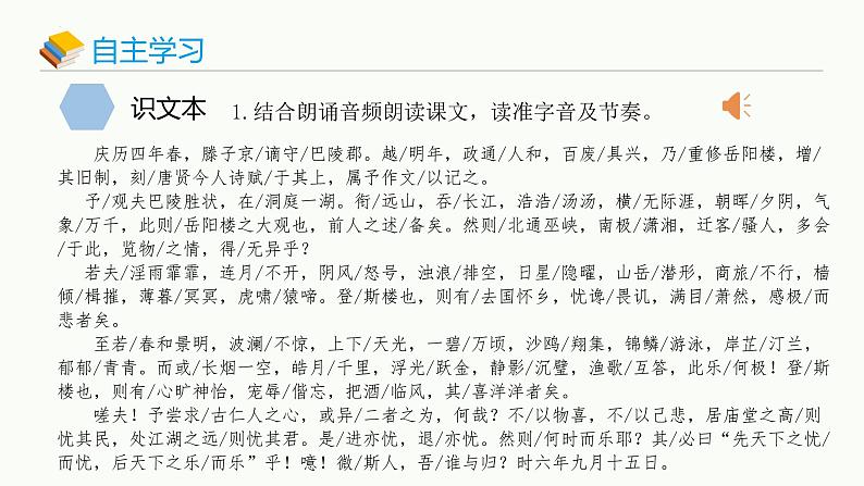 统编版（2024）九年级语文上册11岳阳楼记课件第5页