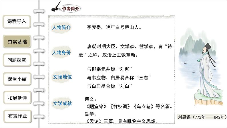 统编版（2024）九年级语文上册14诗词三首-酬乐天扬州初逢席上见赠课件第5页