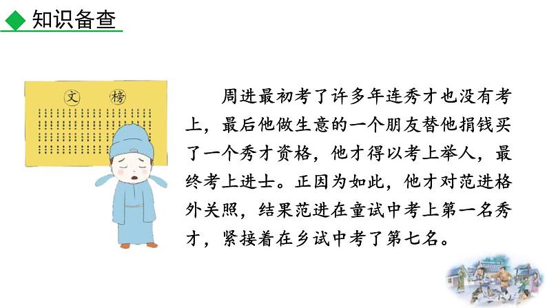 统编版（2024）九年级语文上册23范进中举第一课时课件08