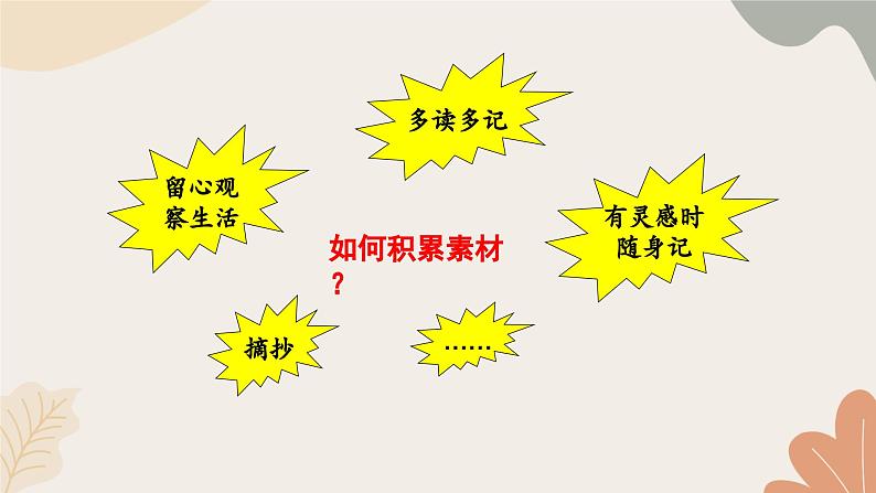 统编2024版七年级上册语文 第一单元写作 热爱写作，学会观察课件08