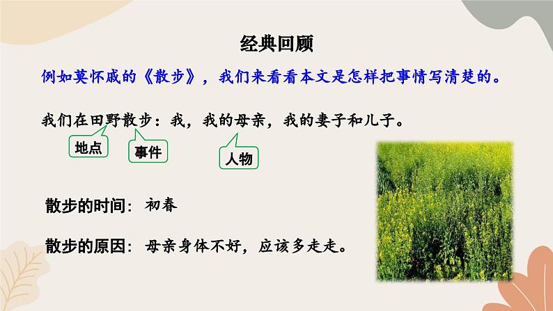 统编2024版七年级上册语文 第二单元 写作  学会记事课件05