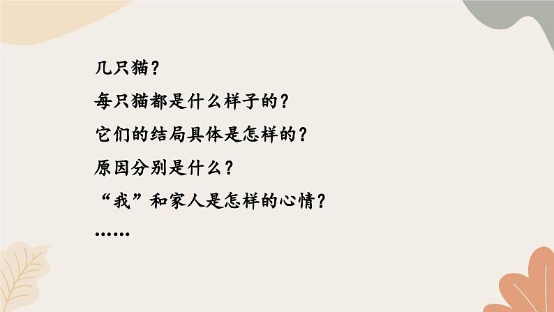 统编2024版七年级上册语文 17《猫》课件第3页