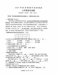 江苏省泰州市姜堰区2024-2025学年七年级上学期11月期中语文试题