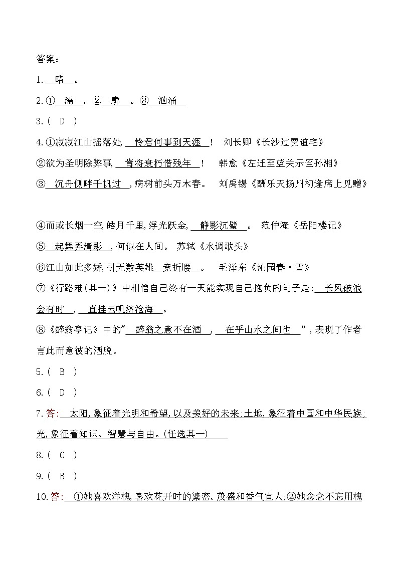 贵州省从江县宰便镇宰便中学2024-2025学年九年级上学期期中质量监测语文试卷01