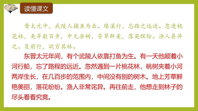 课件：部编版初中语文八年级下册第9课 桃花源记04