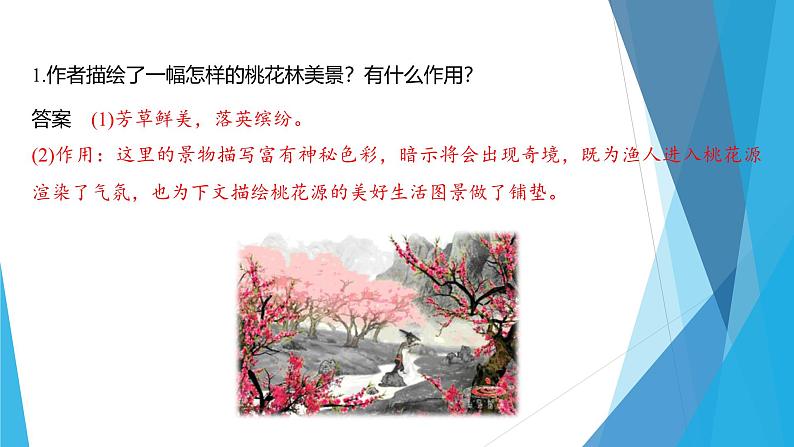 课件：部编版初中语文八年级下册第9课 桃花源记  第2课时　精读研析第4页