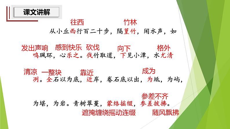 课件：部编版初中语文八年级下册第10课 小石潭记08