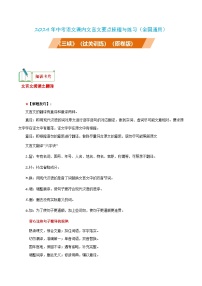 中考语文课内文言文要点梳理与练习(全国通用)八年级上册《三峡》过关训练(原卷版+解析)