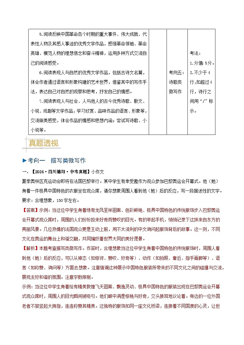 专题12 小作文-备战2025年中考语文真题题源解密（湖北专用）（解析版）第2页