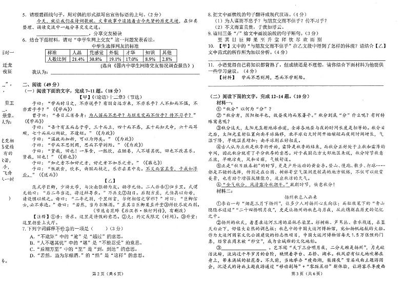 七年级语文第2页