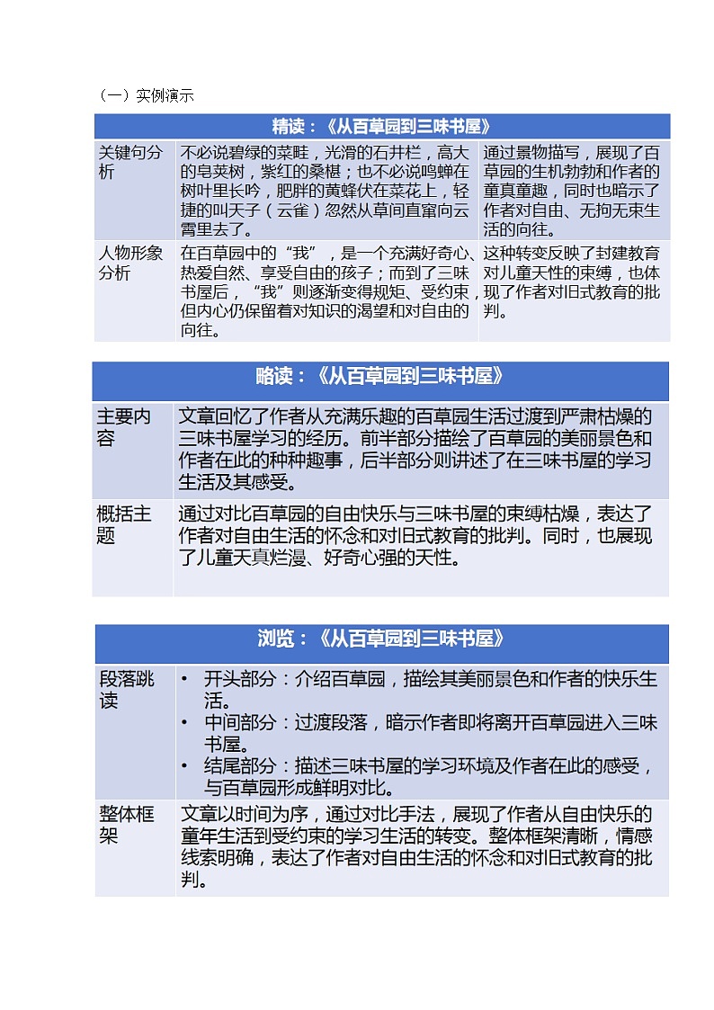 第三单元 整本书阅读《朝花夕拾》精读、略读、浏览第3页