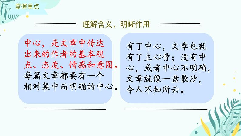 语文人教部编版七年级上册第三单元写作 如何突出中心 课件第4页