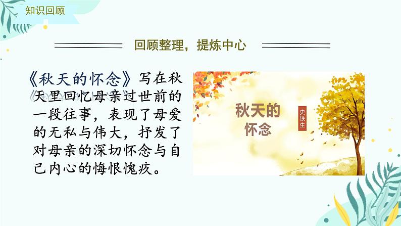 语文人教部编版七年级上册第三单元写作 如何突出中心 课件第6页