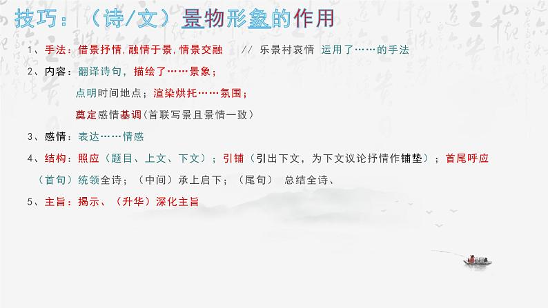 2025年中考语文专题复习：诗歌鉴赏答题技巧 课件第6页