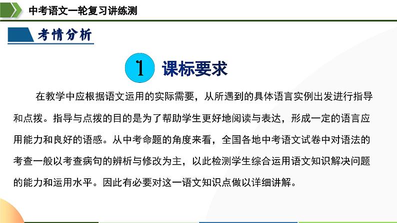 中考语文一轮复习讲练测课件 第03讲 病句辨析（含解析）04