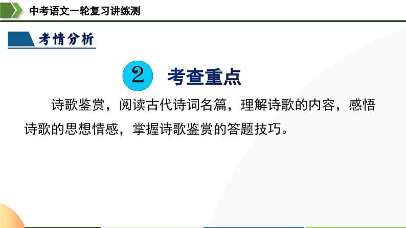 中考语文一轮复习讲练测课件 第10讲 七下课标古诗词复习（含解析）第5页