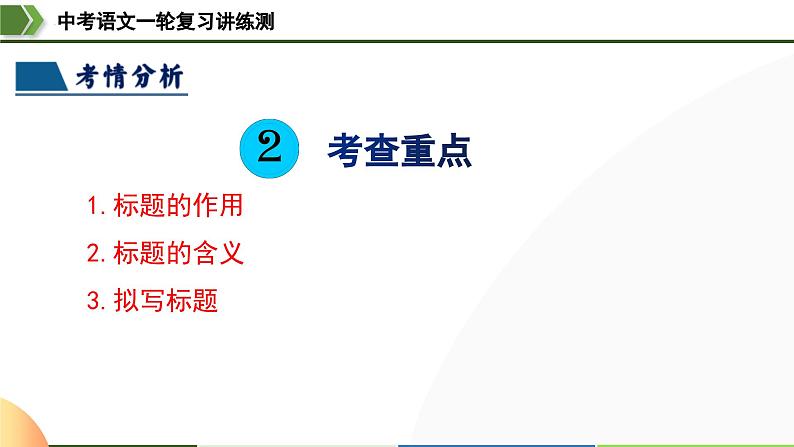 中考语文一轮复习讲练测课件 第32讲 说明文的标题（含解析）第6页