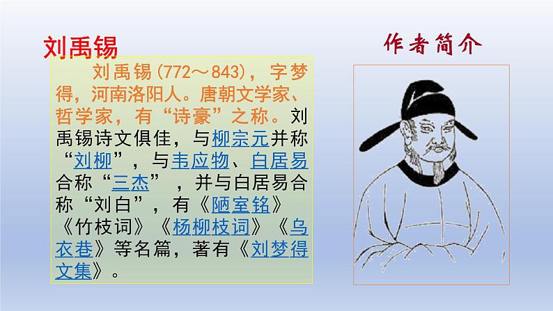 初中语文人教部编版七年级下册第四单元 17陋室铭  课件第7页