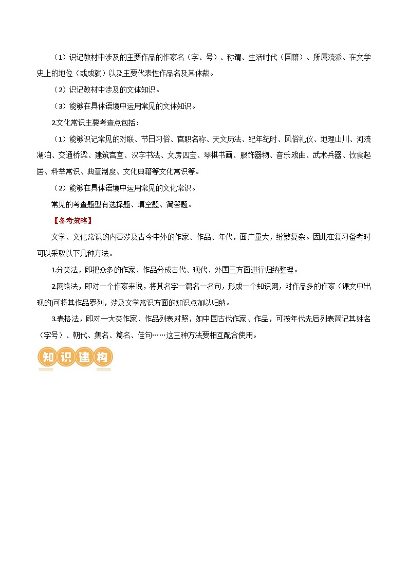 第04讲 文学文化常识（讲义）-中考语文一轮复习讲练测（全国通用）（原卷版）第3页