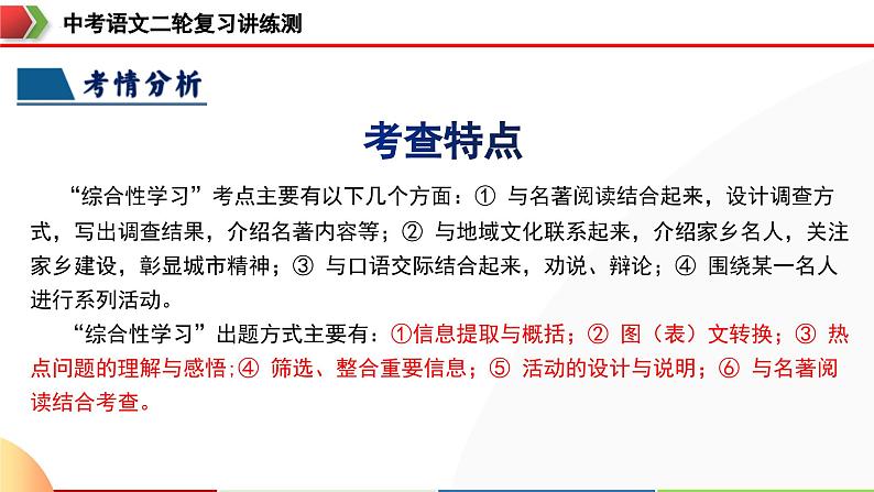 中考语文二轮复习讲练测课件专题06 综合性学习（信息概括、图文转换、对联标语）（含解析）第7页