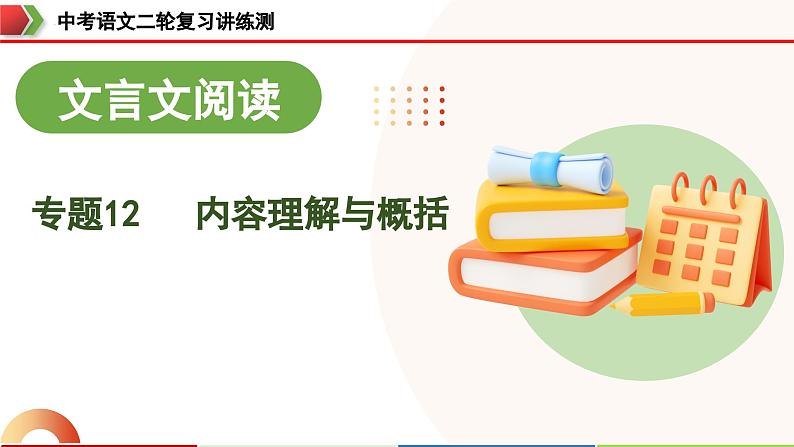 中考语文二轮复习讲练测课件专题12 内容理解与概括（含解析）第1页