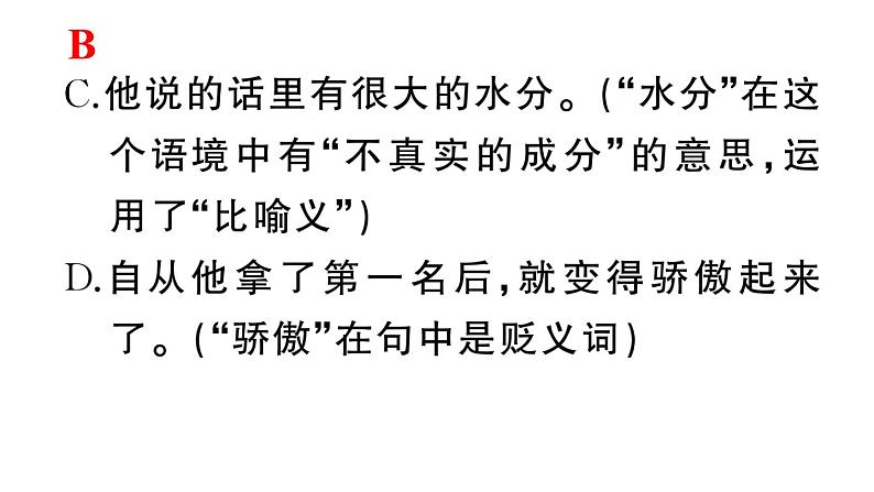 初中语文新人教部编版七年级上册期末专题复习三《 语法、语病》作业课件（2024秋）第3页