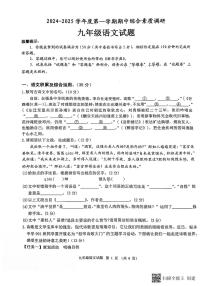 安徽省安庆市2024-2025学年九年级上学期11月期中语文试题