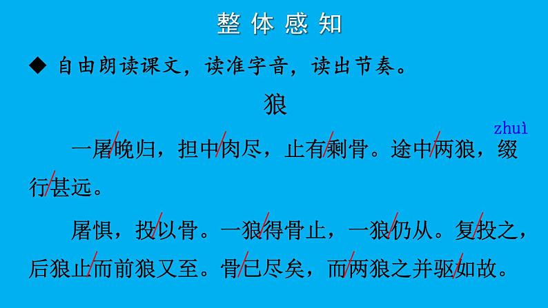 初中语文新人教部编版七年级上册第20课《狼》考点精讲课件（2024秋）06