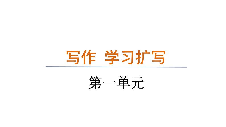 第一单元写作《学习扩写》 课件 2024—2025学年统编版语文九年级下册第1页