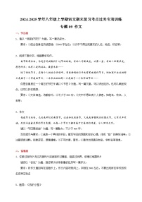 专题09+作文-2024-2025学年八年级上学期语文期末复习考点过关专项训练（统编版）