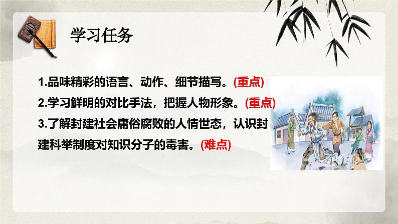 统编版语文九年级上册第23课《范进中举》课件第3页