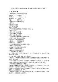 人教部编版（2024）16 诫子书/诸葛亮同步测试题