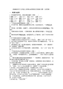 语文七年级上册（2024）18 我的白鸽/陈忠实测试题