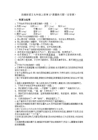 初中人教部编版（2024）17 猫/郑振铎当堂达标检测题