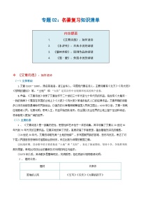 专题02 名著阅读：儒林外史、简爱、艾青诗选、水浒传（知识清单）-2024-2025学年九年级语文上学期期末考点大串讲（统编版·五四学制）