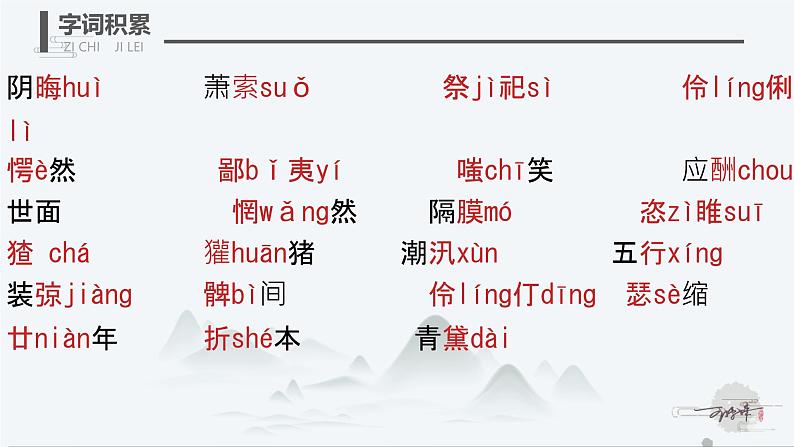 初中语文人教部编版九年级上册 15 故乡  课件第4页