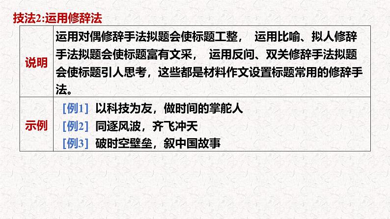 2025年中考语文写作专项复习：《考场作文标题技法》课件第6页