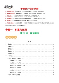 第03讲 病句辨析（讲义）-2024年中考语文一轮复习讲义（全国通用）